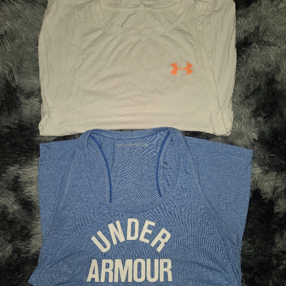 Under Armour tank tops.